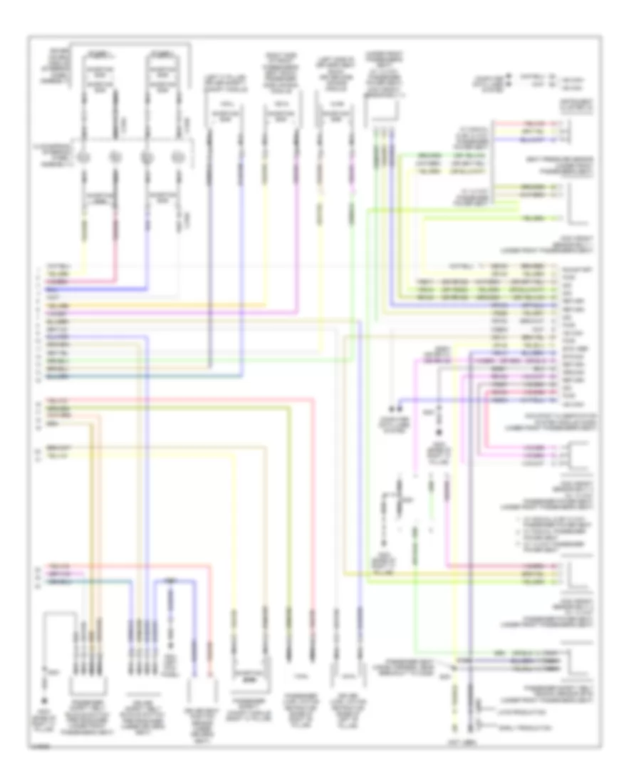 Supplemental Restraints Wiring Diagram 2 of 2 for Ford Taurus SEL 2010