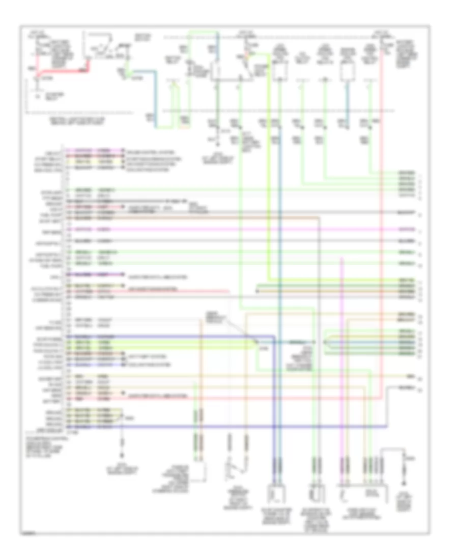 Engine Performance Wiring Diagram 1 of 4 for Ford Focus ZXW SES 2005