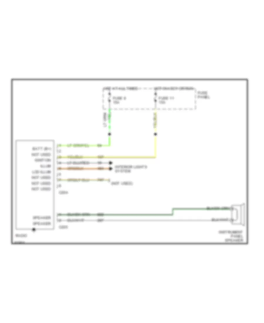 Radio Wiring Diagrams AM Radio for Ford RV Cutaway E350 1990