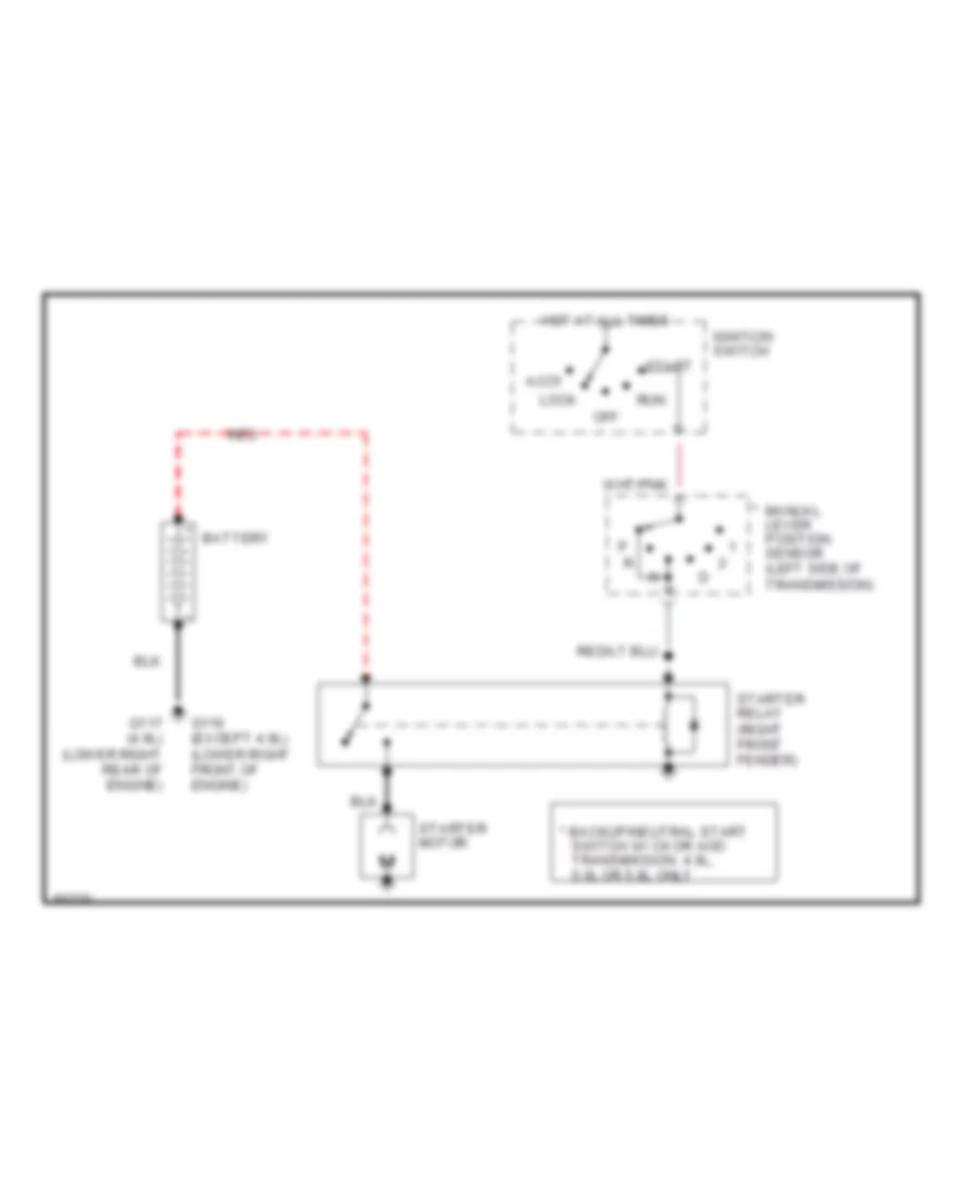 4 9L Starting Wiring Diagram for Ford RV Cutaway E350 1990