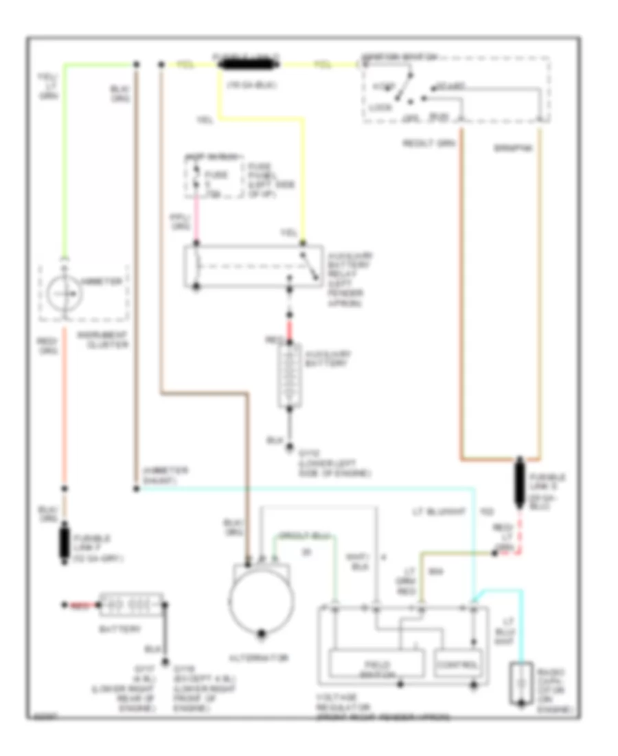 5 0L Charging Wiring Diagram External Regulator for Ford RV Cutaway E350 1990