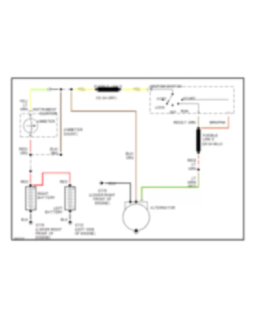 7 3L Charging Wiring Diagram with 165A Alternator for Ford RV Cutaway E350 1990