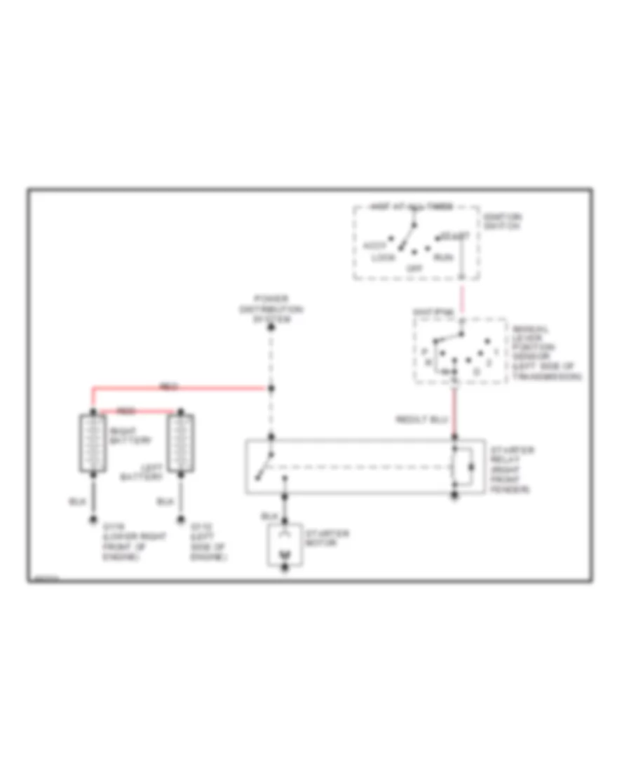 7 3L Starting Wiring Diagram for Ford RV Cutaway E350 1990