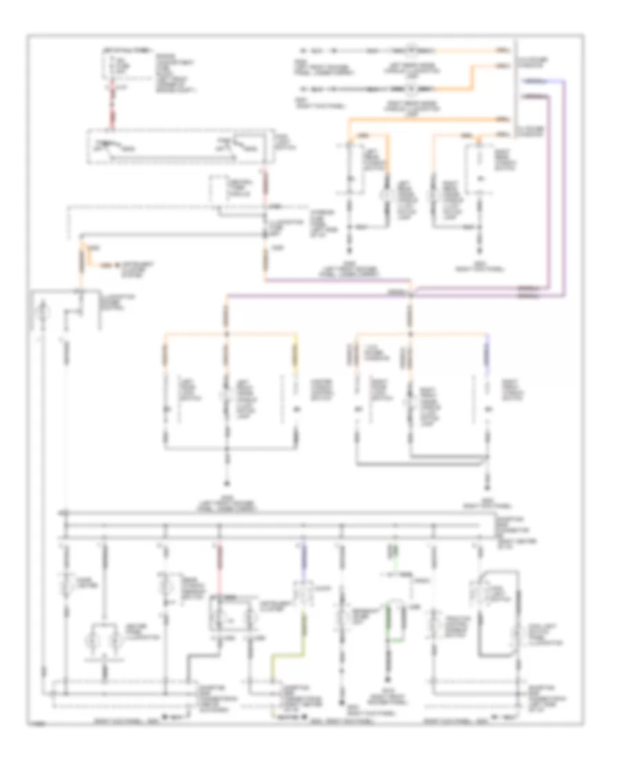 Instrument Illumination Wiring Diagram for Ford Contour GL 1996