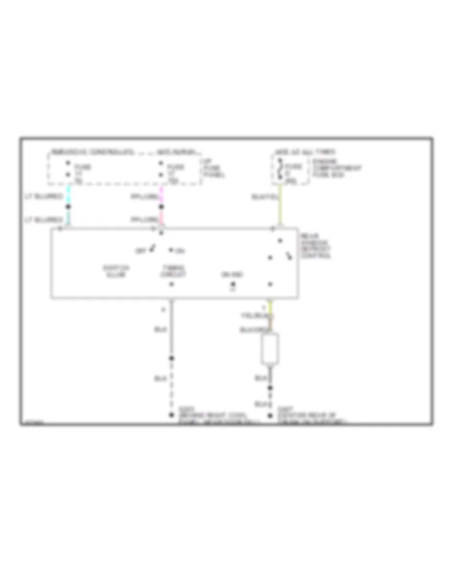 Defogger Wiring Diagram for Ford Crown Victoria LX 1994