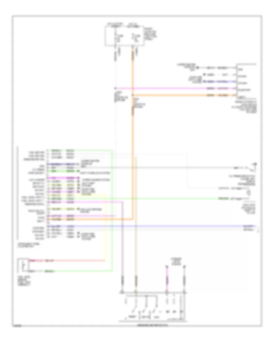 Instrument Cluster Wiring Diagram 1 of 2 for Ford Taurus SHO 2010