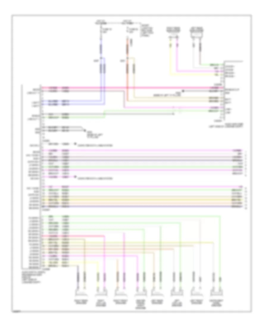 SONY Radio Wiring Diagram (1 of 3) for Ford Taurus SHO 2010
