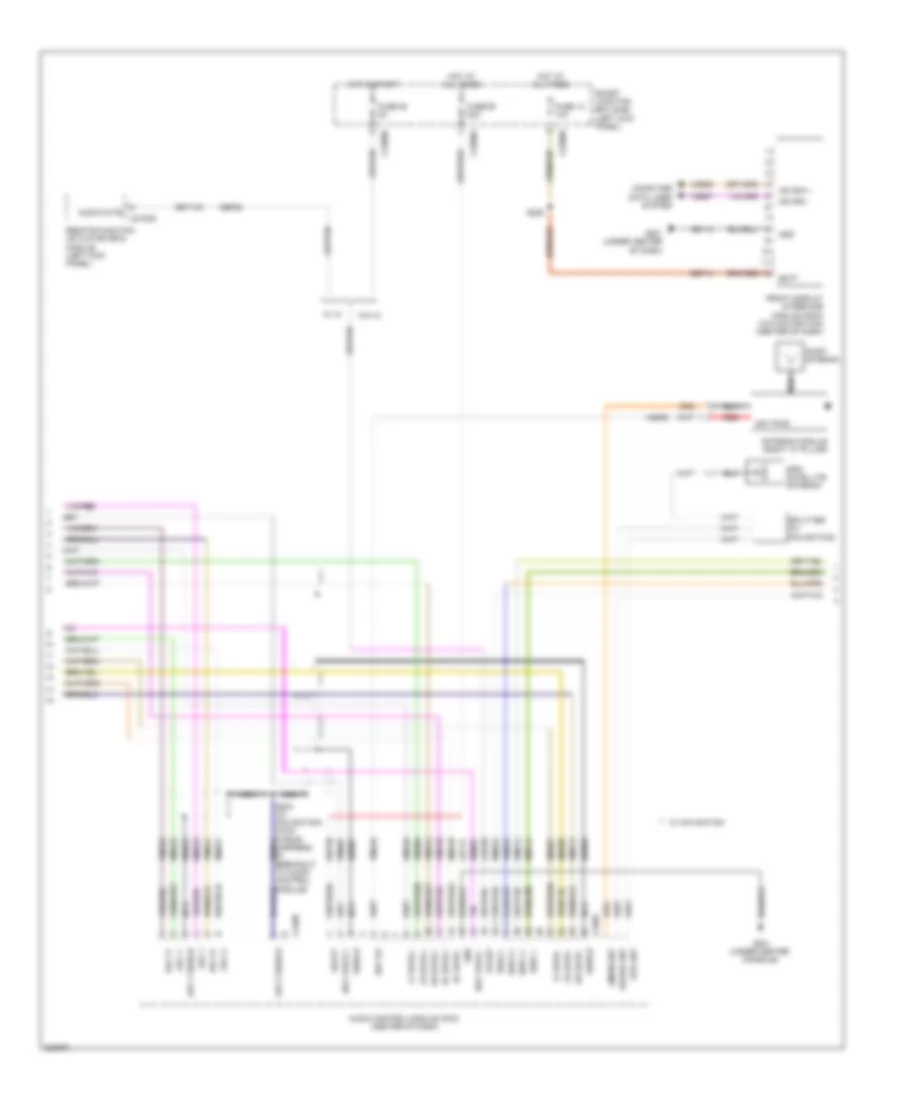 SONY Radio Wiring Diagram (2 of 3) for Ford Taurus SHO 2010