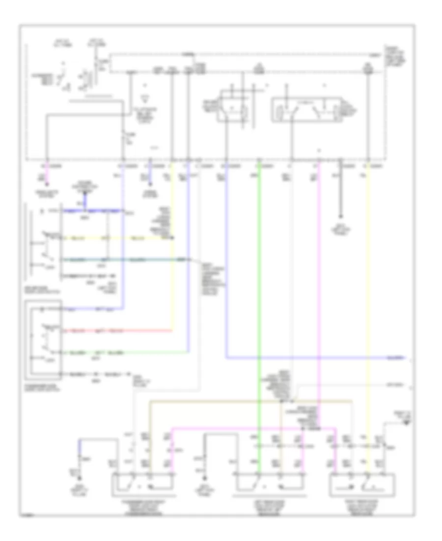 Forced Entry Wiring Diagram 1 of 2 for Ford Flex Limited 2012