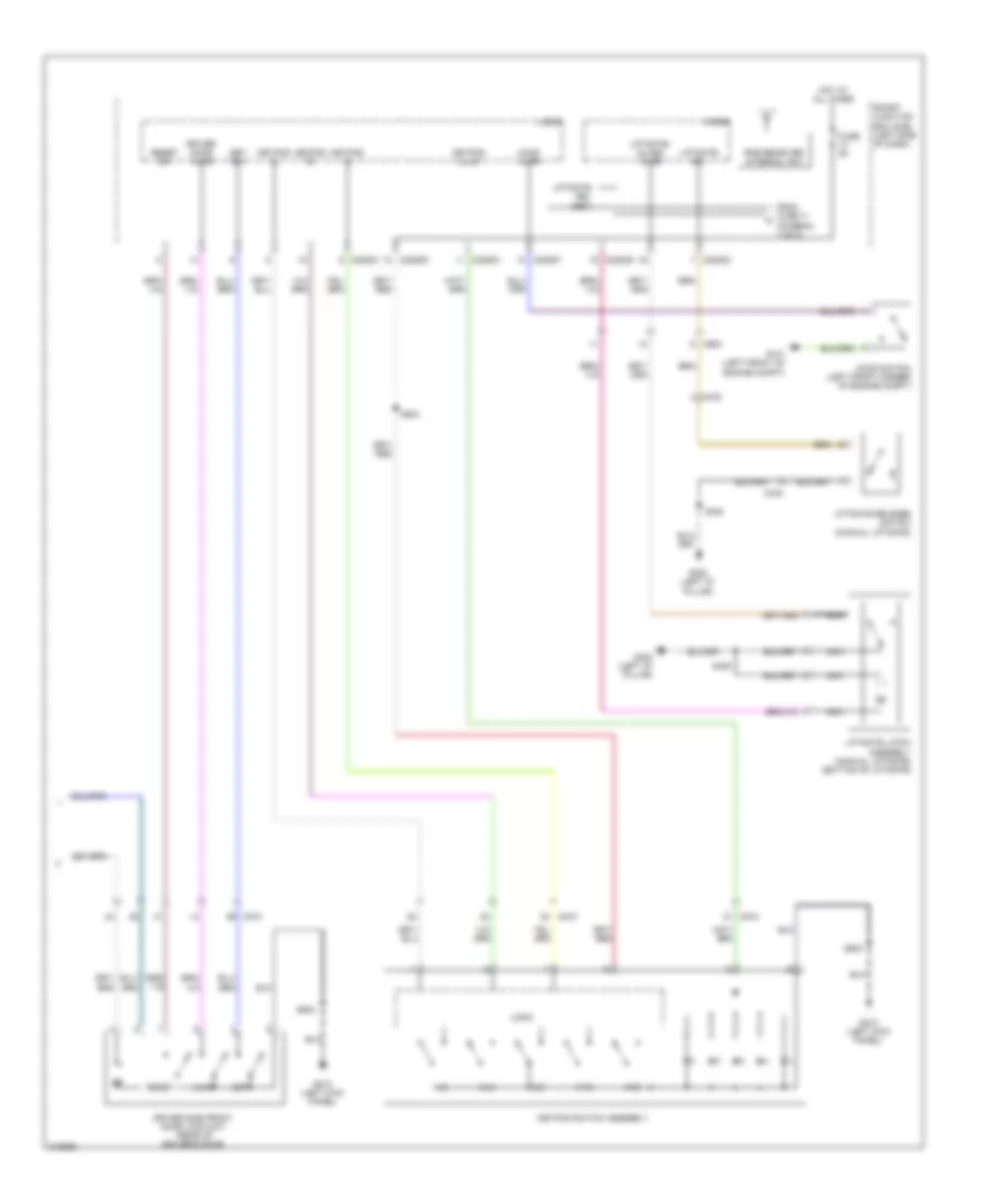Forced Entry Wiring Diagram 2 of 2 for Ford Flex Limited 2012