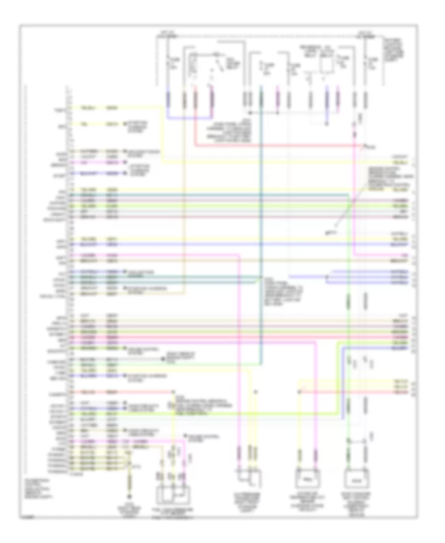 3.5L Twin Turbo, Engine Performance Wiring Diagram (1 of 6) for Ford Flex Limited 2012