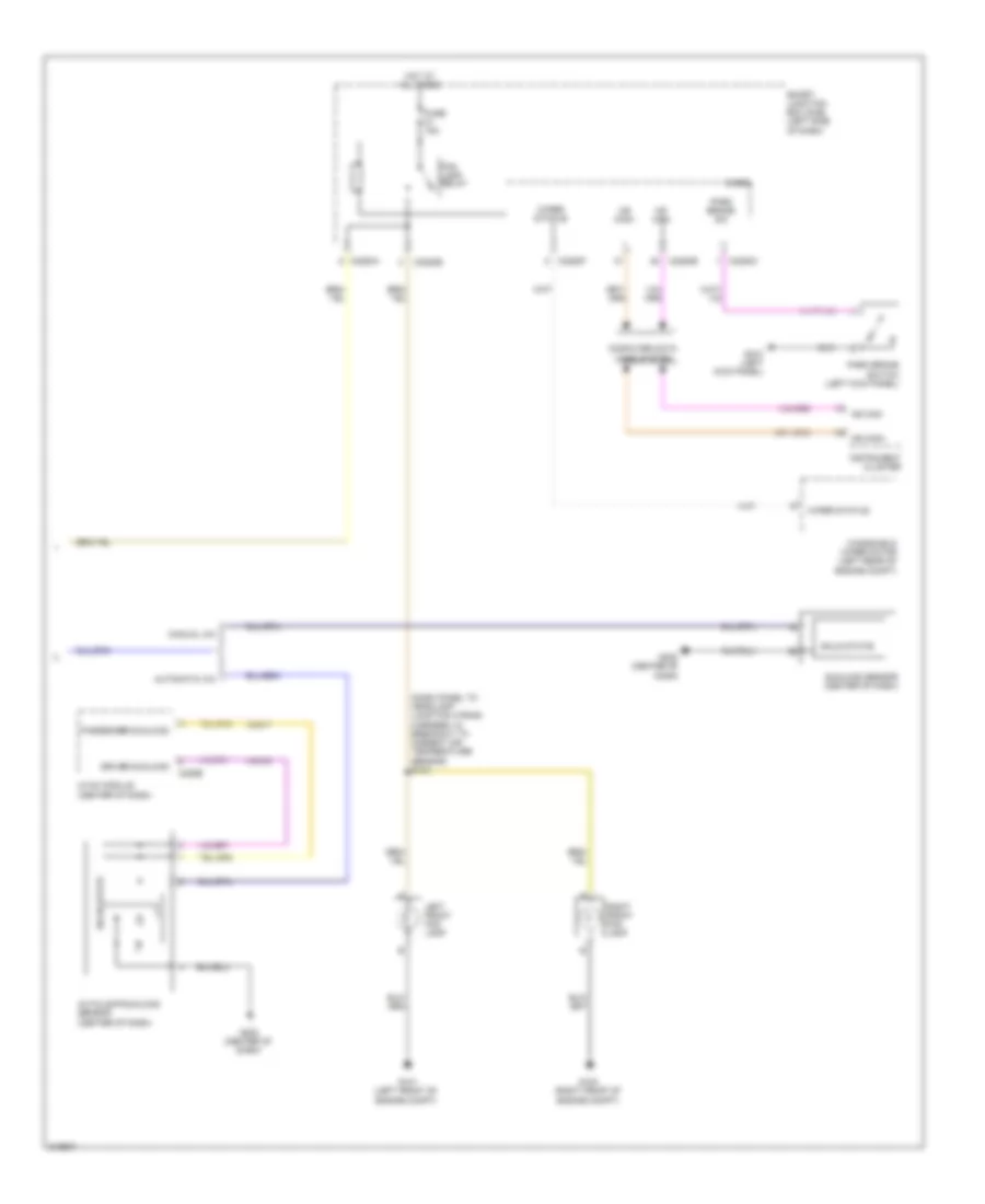 Headlights Wiring Diagram, without High Intensity Gas Discharge Headlights (2 of 2) for Ford Flex Limited 2012