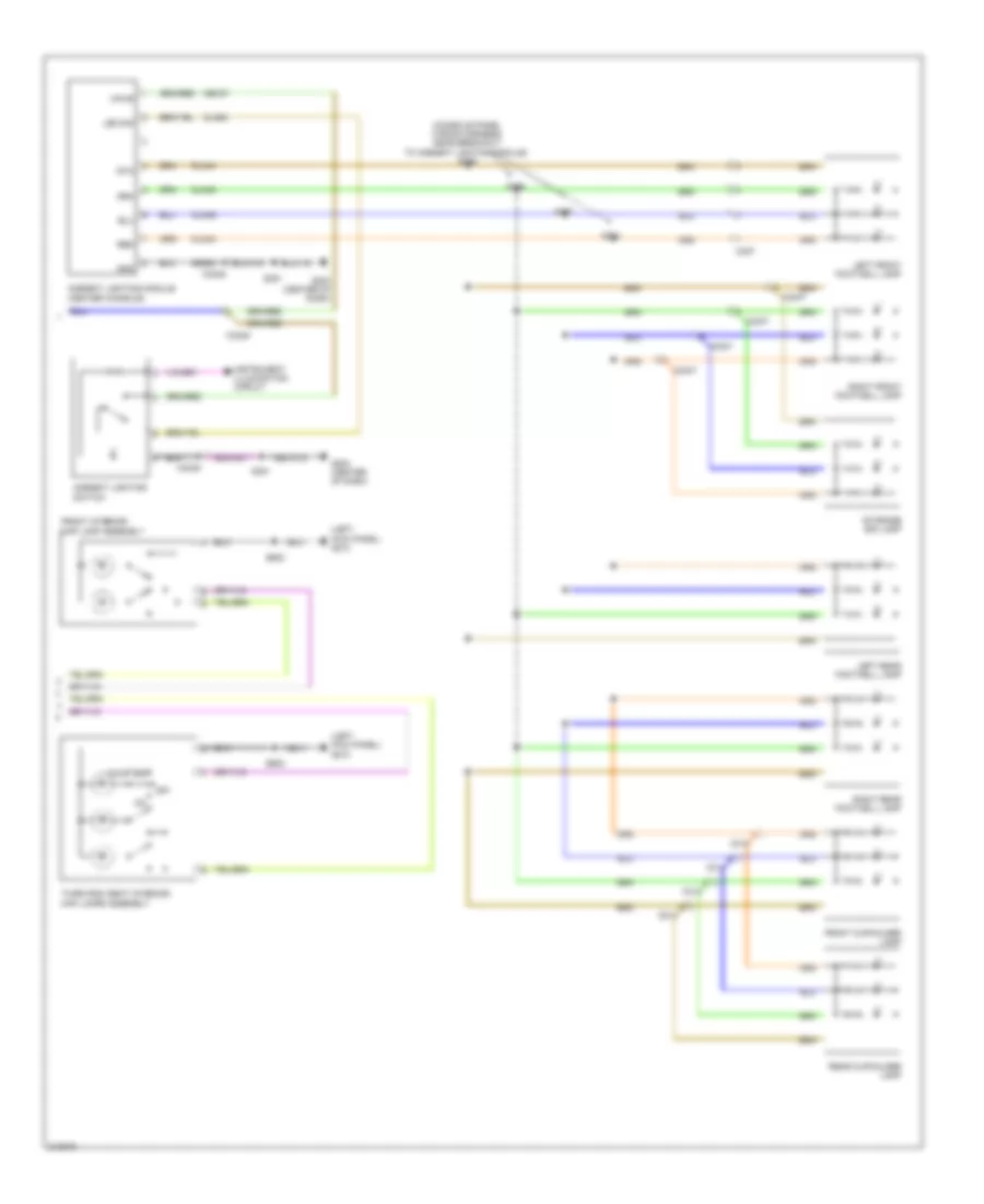 Courtesy Lamps Wiring Diagram (2 of 2) for Ford Flex Limited 2012