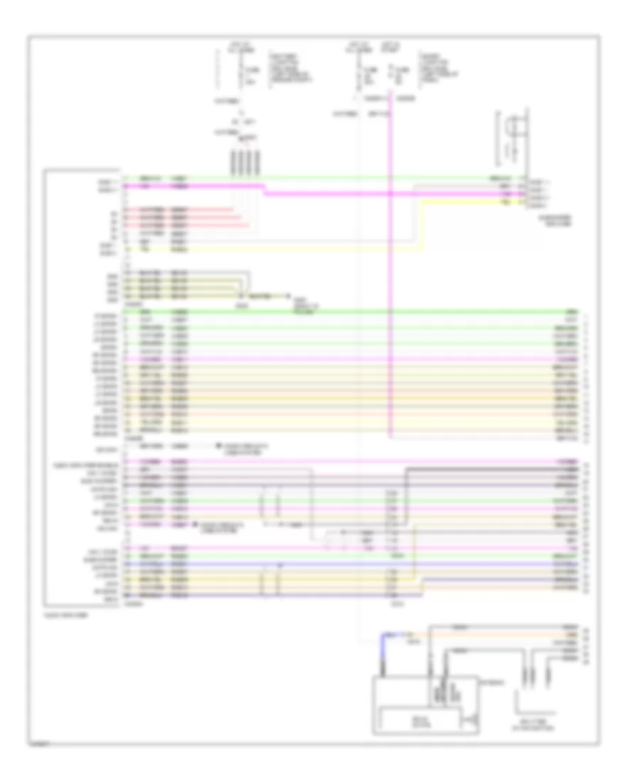 Navigation Wiring Diagram 1 of 3 for Ford Flex Limited 2012