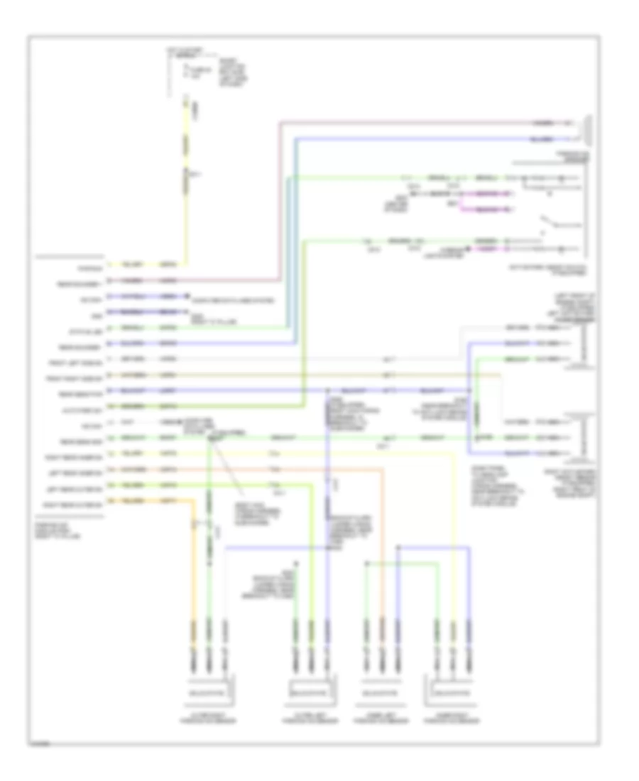 Parking Assistant Wiring Diagram for Ford Flex Limited 2012