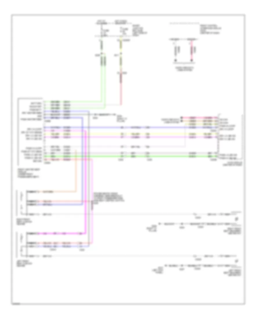 Front Heated Seats Wiring Diagram for Ford Flex Limited 2012
