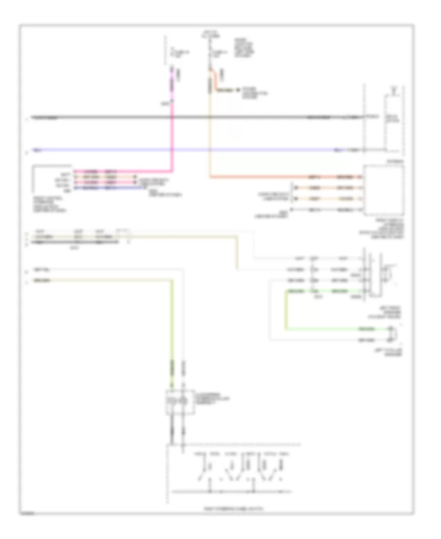 Base Radio Wiring Diagram 2 of 2 for Ford Flex Limited 2012