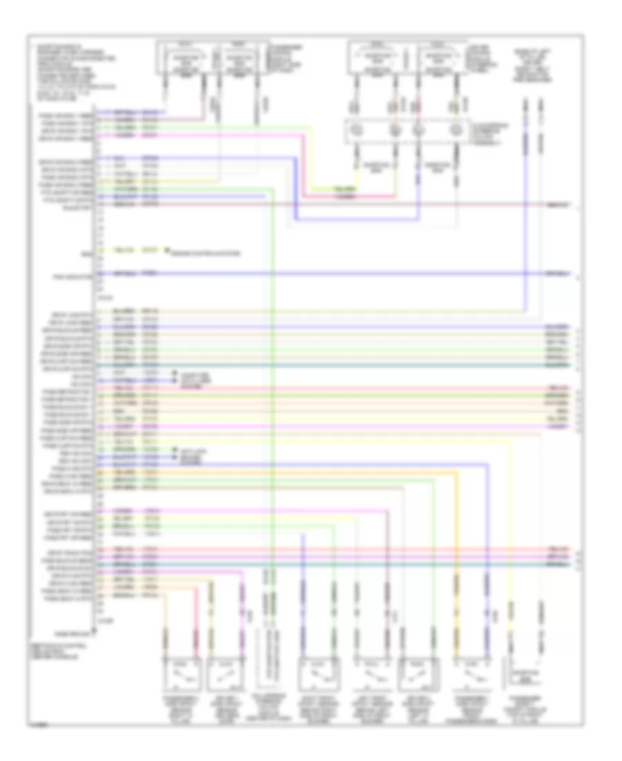 Supplemental Restraints Wiring Diagram 1 of 2 for Ford Flex Limited 2012