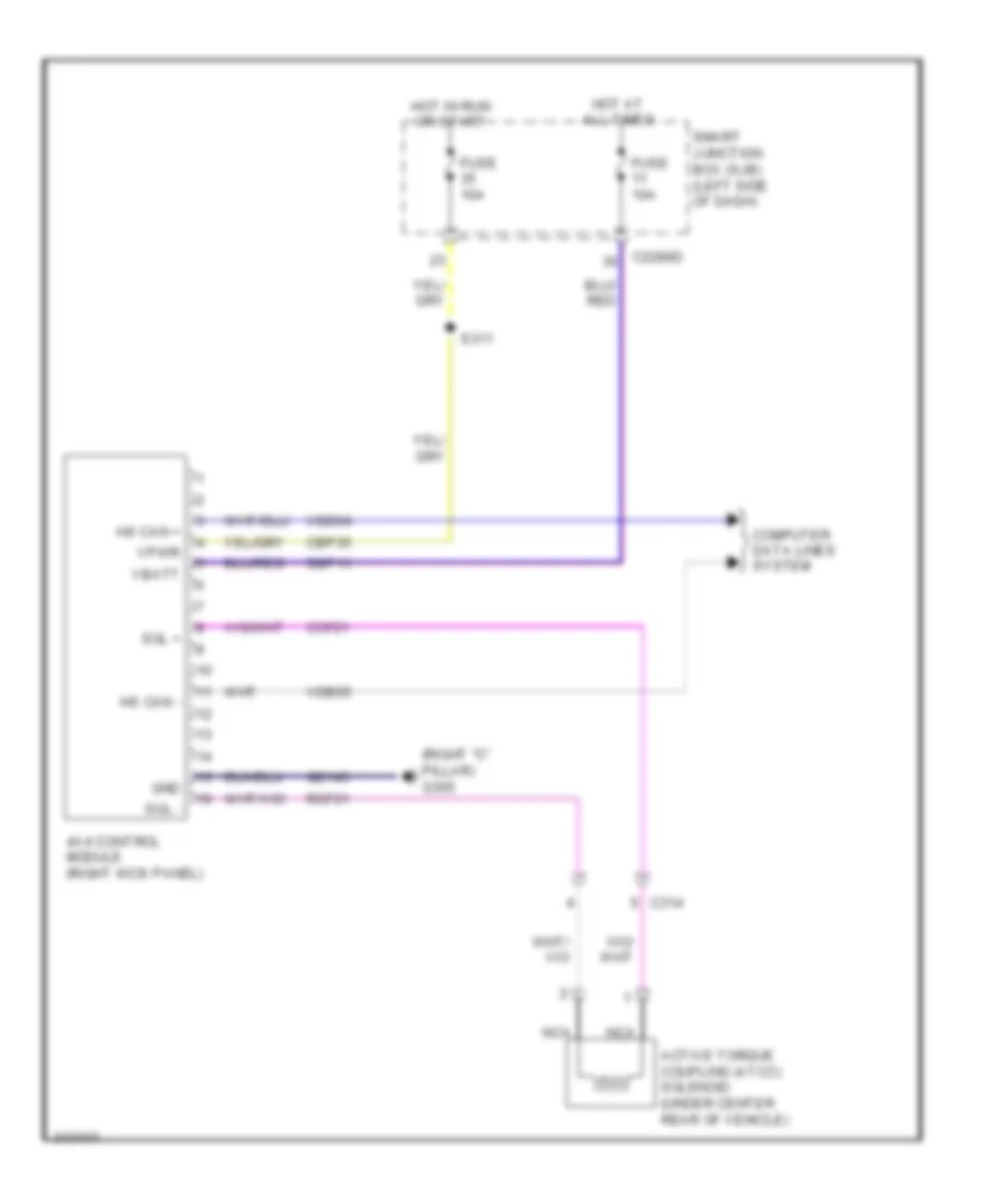 3.5L, AWD Wiring Diagram for Ford Flex Limited 2012