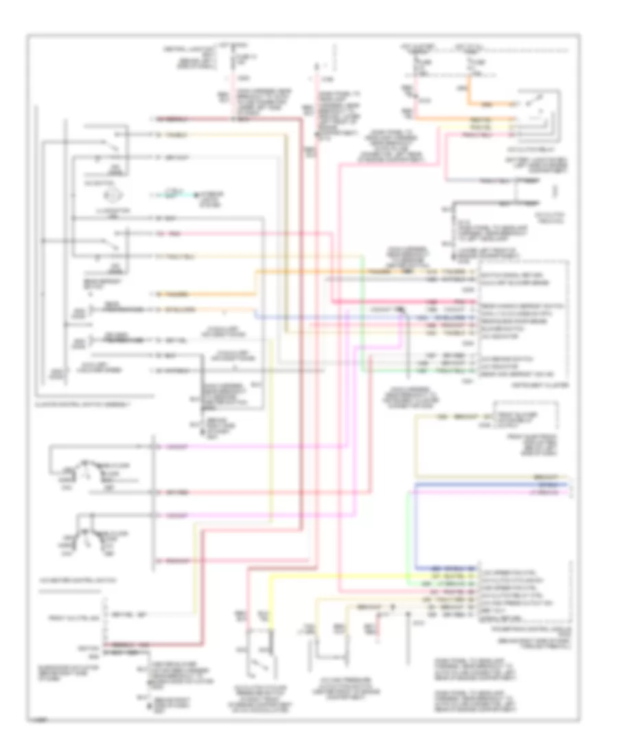 Manual A C Wiring Diagram 1 of 2 for Ford Windstar SE 2001