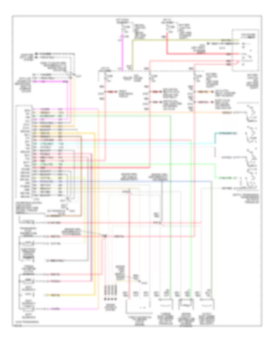 A T Wiring Diagram for Ford Windstar SE 2001