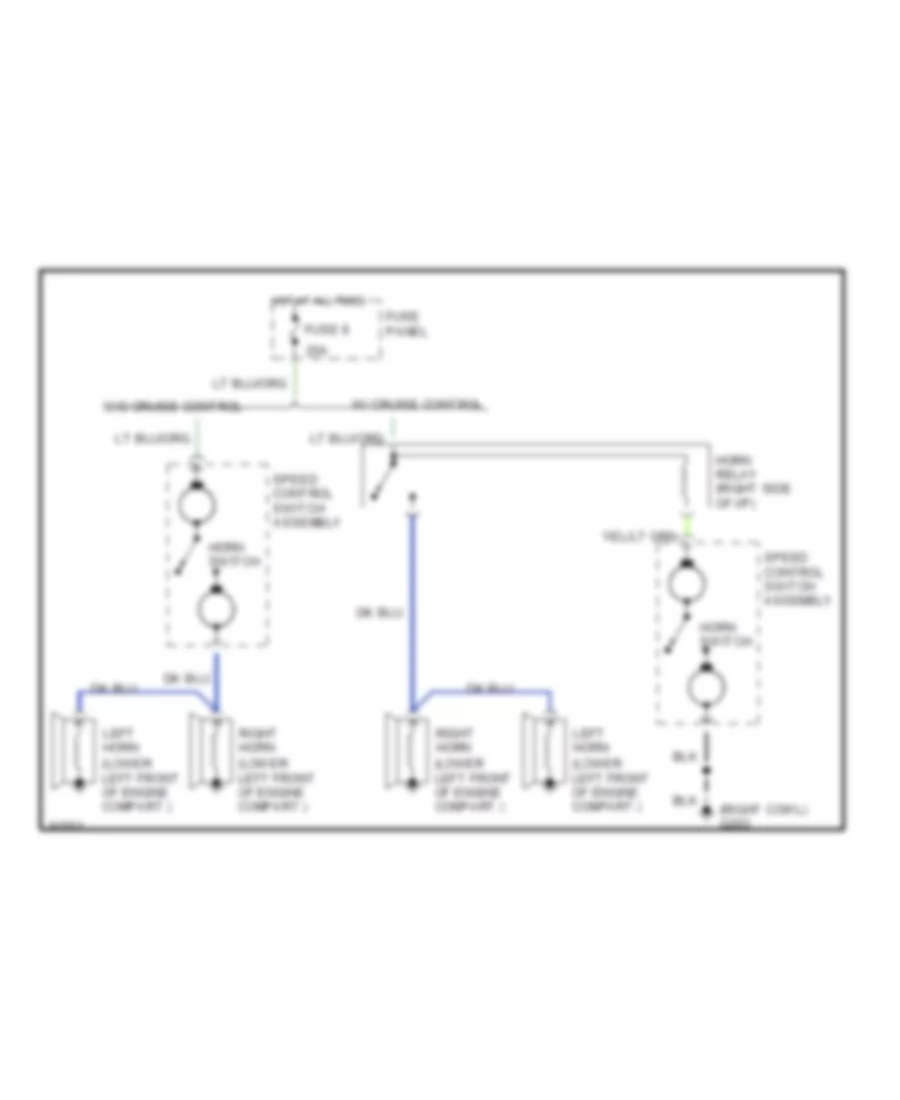 Horn Wiring Diagram for Ford Ranger 1990