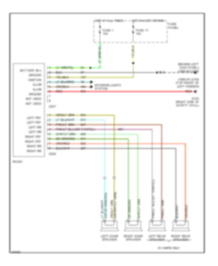 RADIO – Ford Ranger 1990 – SYSTEM WIRING DIAGRAMS – Wiring diagrams for cars Polaris Ranger 500 Wiring Diagram Wiring diagrams