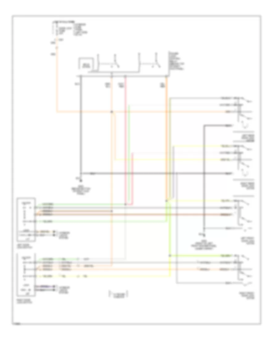 Door Lock Wiring Diagram for Ford Contour LX 1996