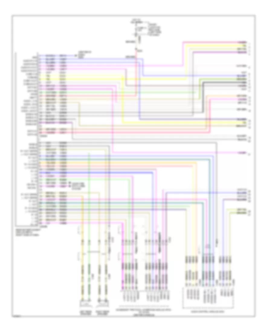Rear Entertainment Radio Wiring Diagram (1 of 2) for Ford Flex SE 2012