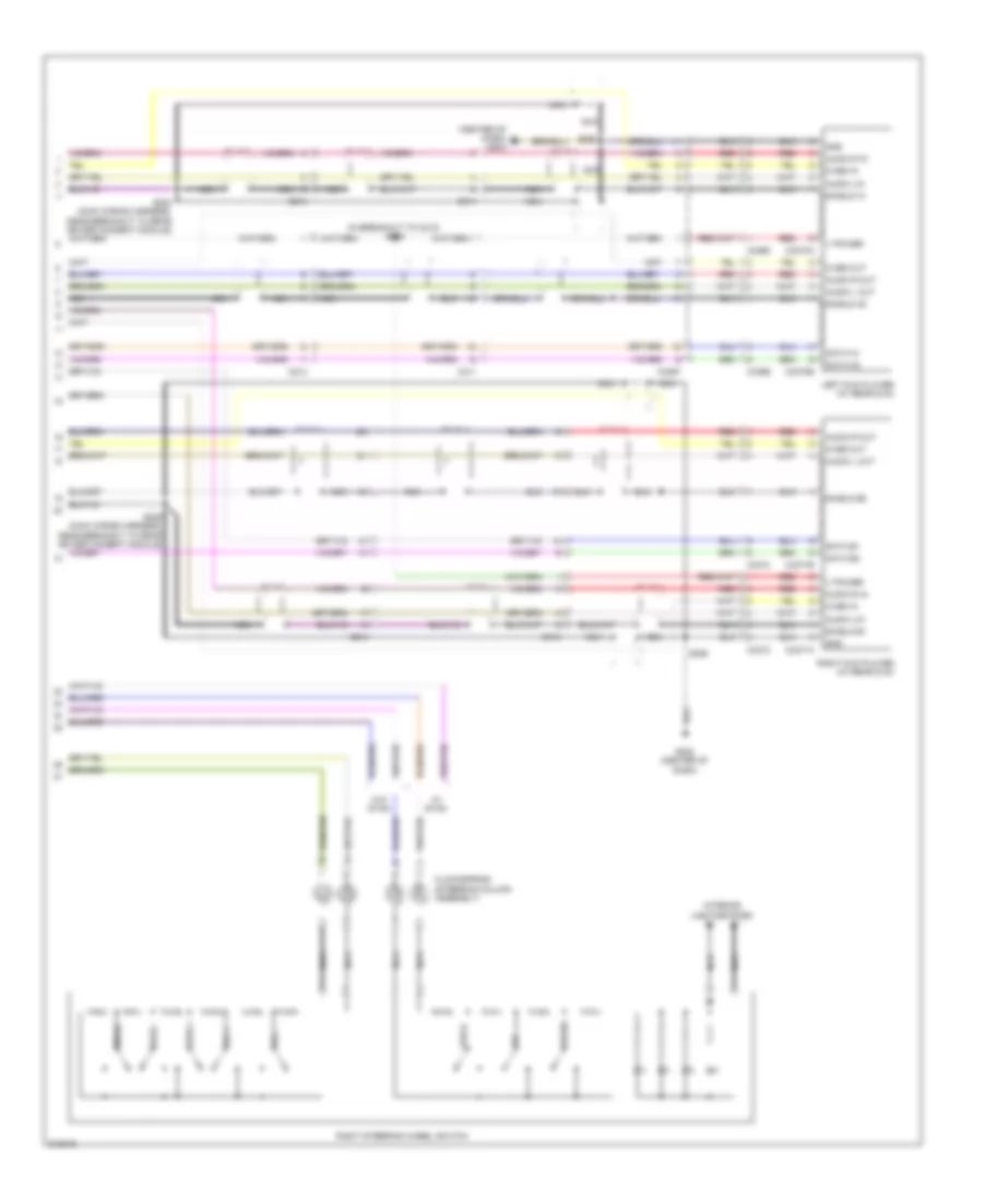 Rear Entertainment Radio Wiring Diagram (2 of 2) for Ford Flex SE 2012