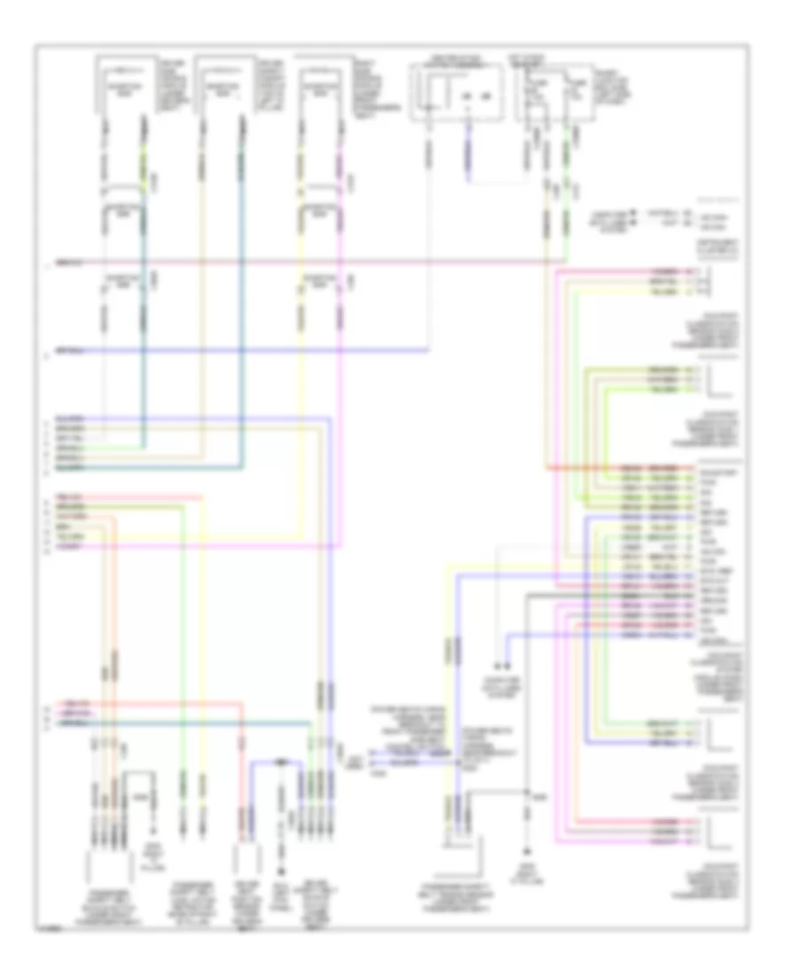 Supplemental Restraints Wiring Diagram (2 of 2) for Ford Flex SE 2012