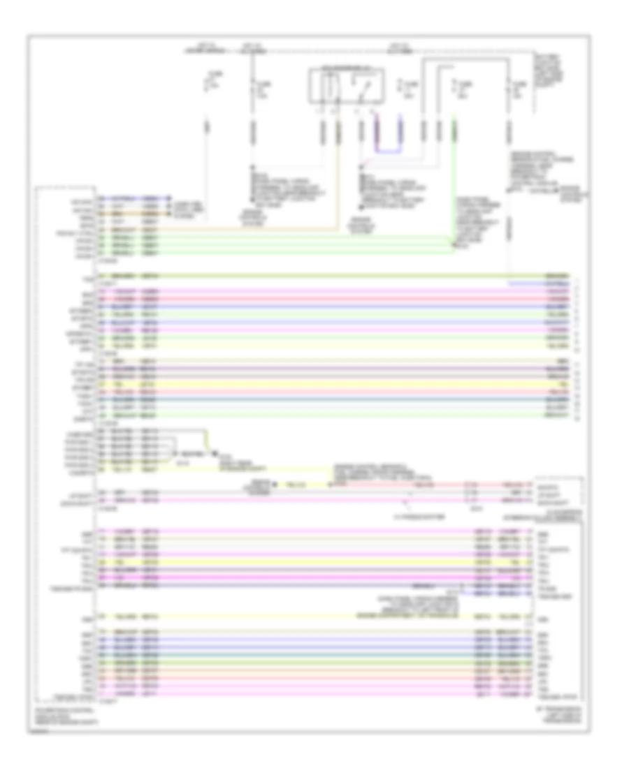 3.5L Twin Turbo, AT Wiring Diagram (1 of 2) for Ford Flex SE 2012