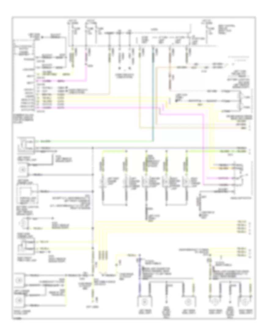 Exterior Lamps Wiring Diagram 1 of 2 for Ford Cab  Chassis F350 Super Duty 2011