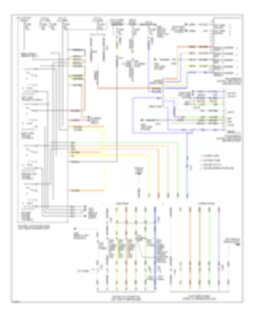 Trailer Tow Wiring Diagram for Ford Cab  Chassis F350 Super Duty 2011