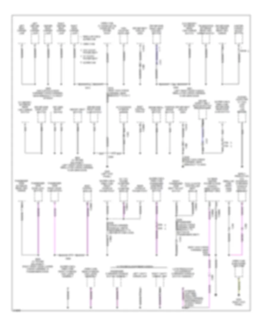 Ground Distribution Wiring Diagram 3 of 4 for Ford Cab  Chassis F350 Super Duty 2011