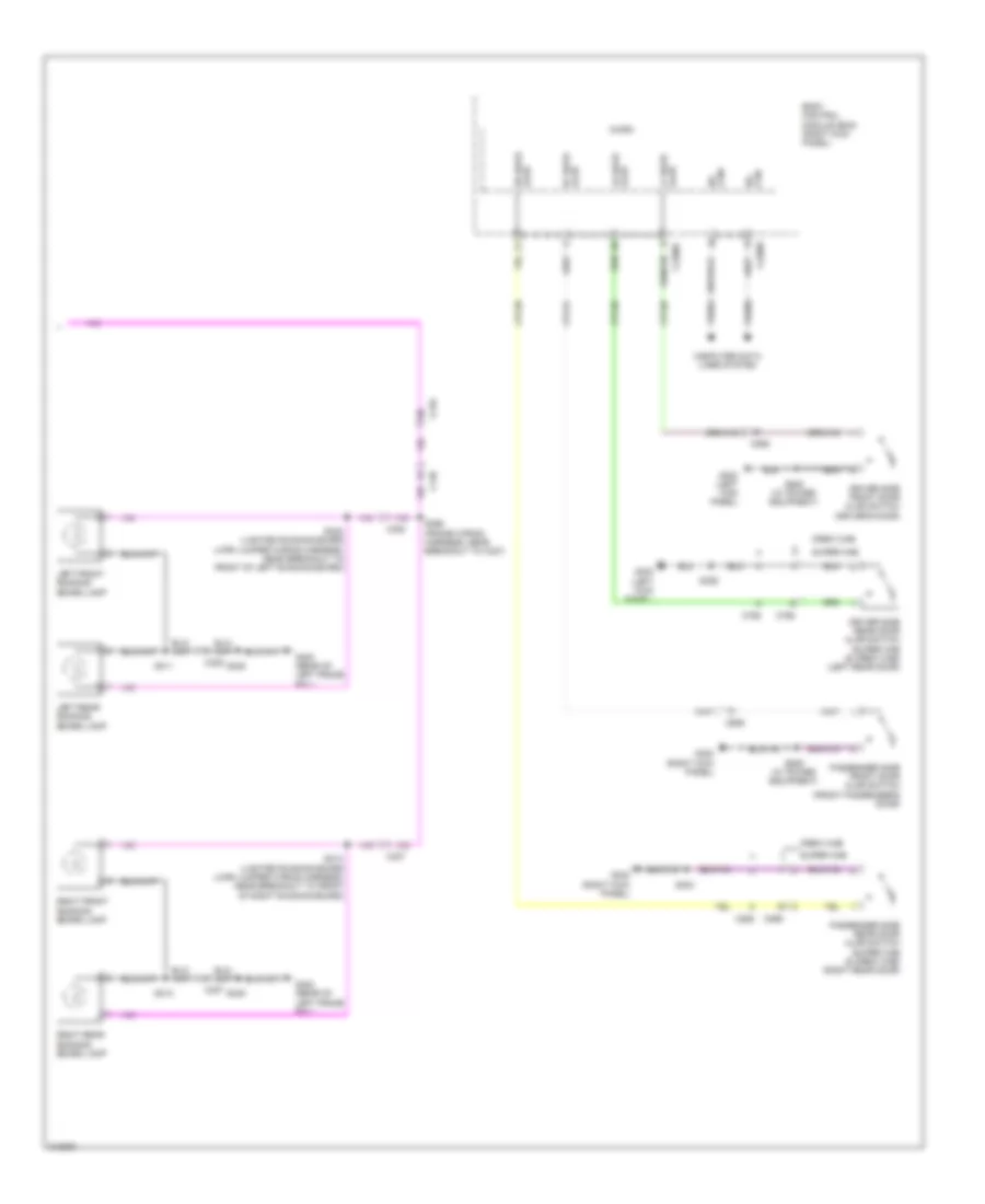 Courtesy Lamps Wiring Diagram (2 of 2) for Ford Cab  Chassis F350 Super Duty 2011