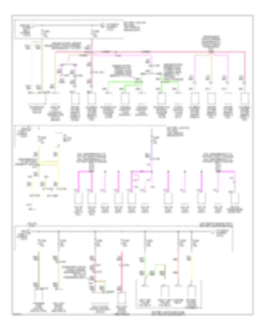 Power Distribution Wiring Diagram (4 of 9) for Ford Cab  Chassis F350 Super Duty 2011
