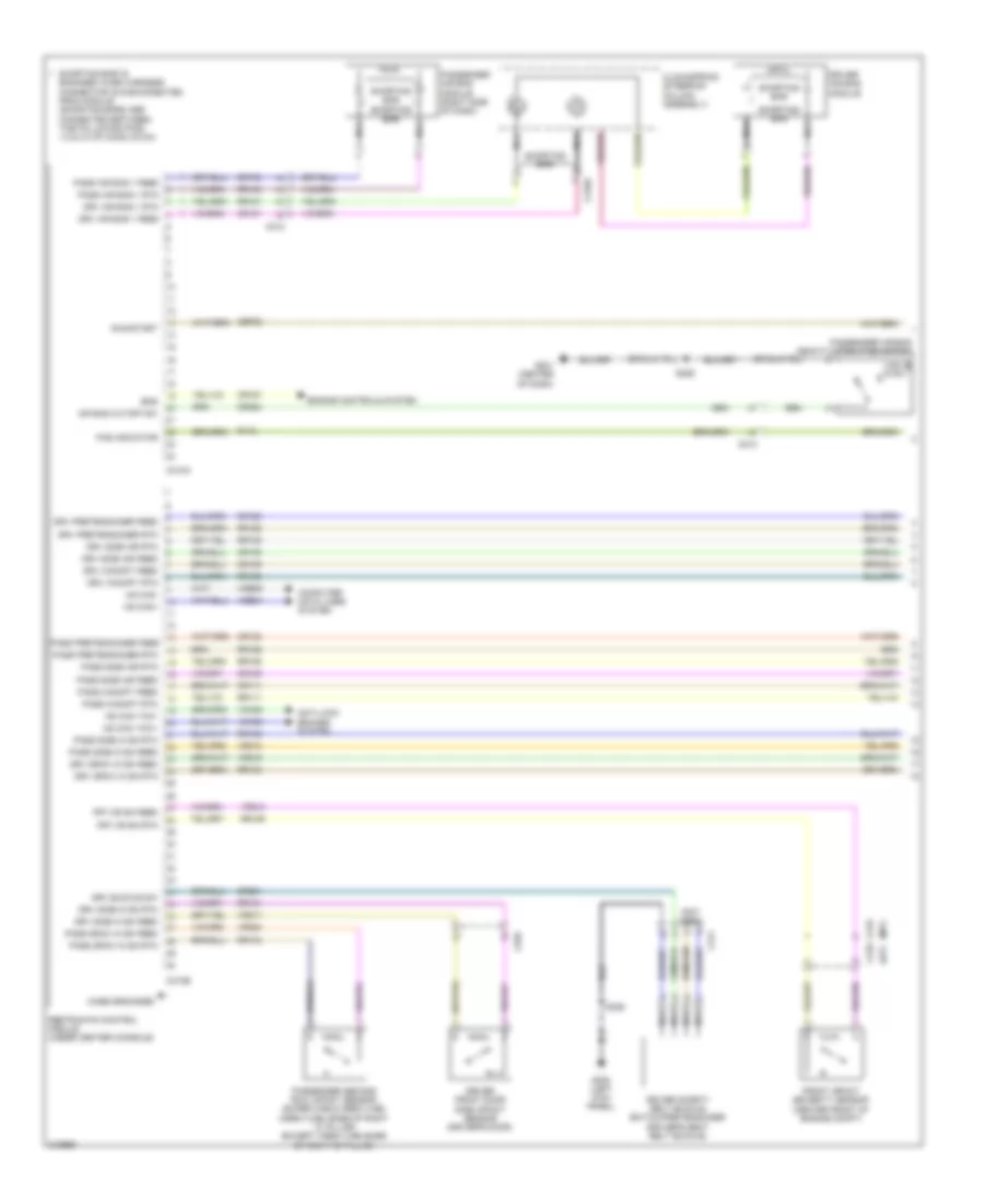 Supplemental Restraints Wiring Diagram 1 of 2 for Ford Cab  Chassis F350 Super Duty 2011