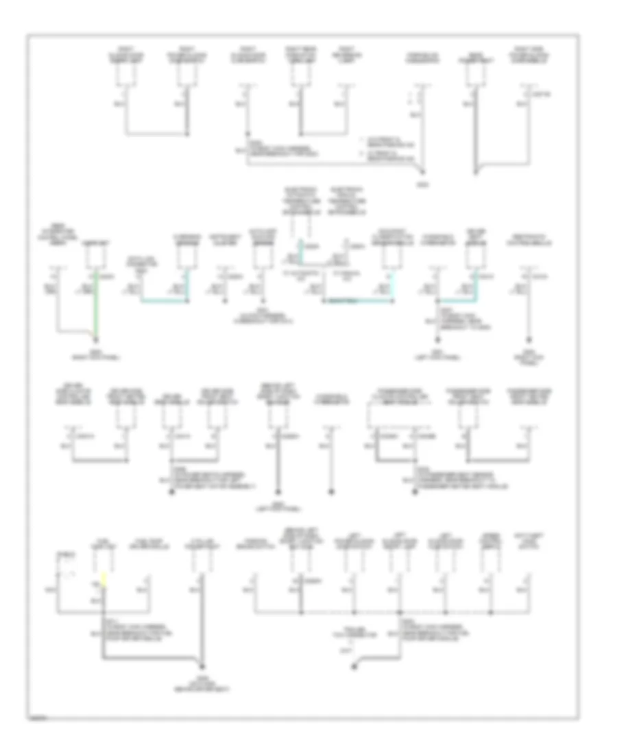 Ground Distribution Wiring Diagram 2 of 3 for Ford Freestar 2005