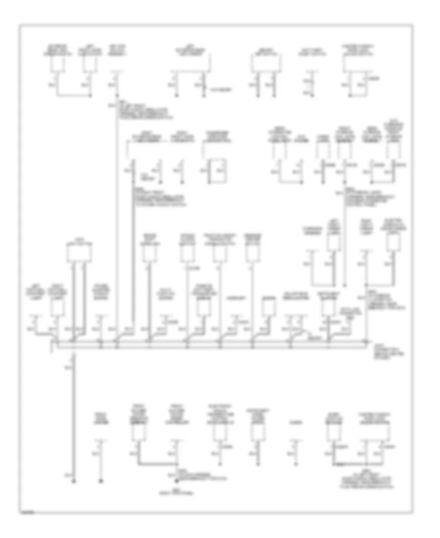 Ground Distribution Wiring Diagram 3 of 3 for Ford Freestar 2005