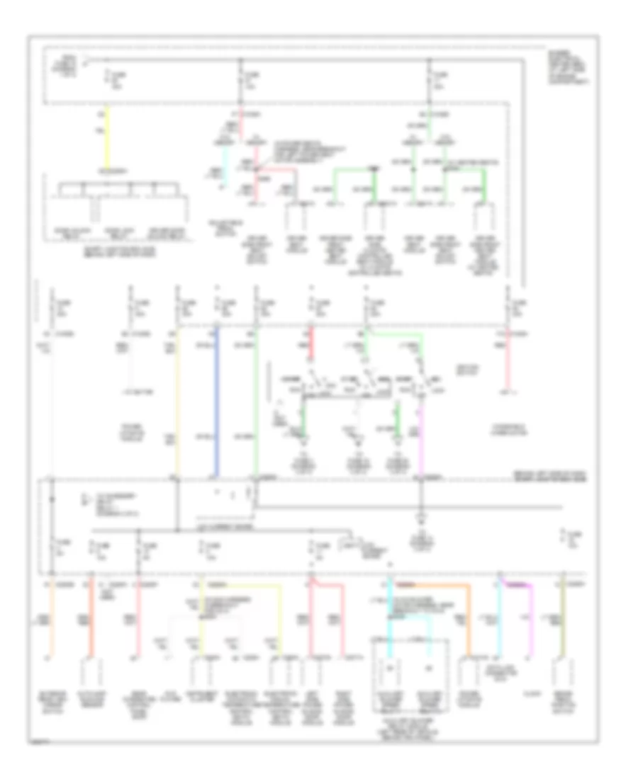 Power Distribution Wiring Diagram 2 of 3 for Ford Freestar 2005