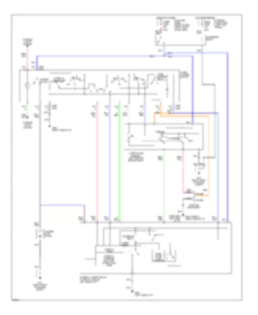 Interval Wiper Washer Wiring Diagram for Ford Probe LX 1990