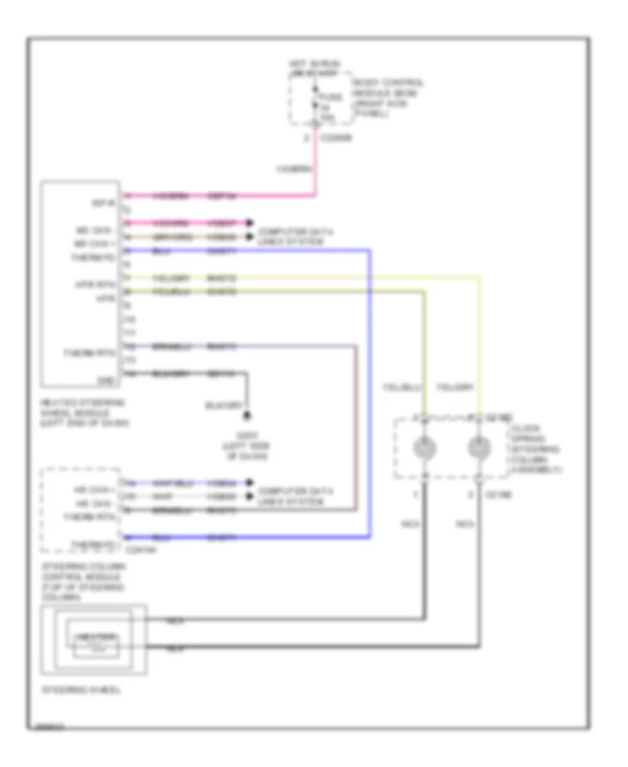 Heated Steering Wheel Wiring Diagram for Ford F-550 Super Duty Lariat 2013