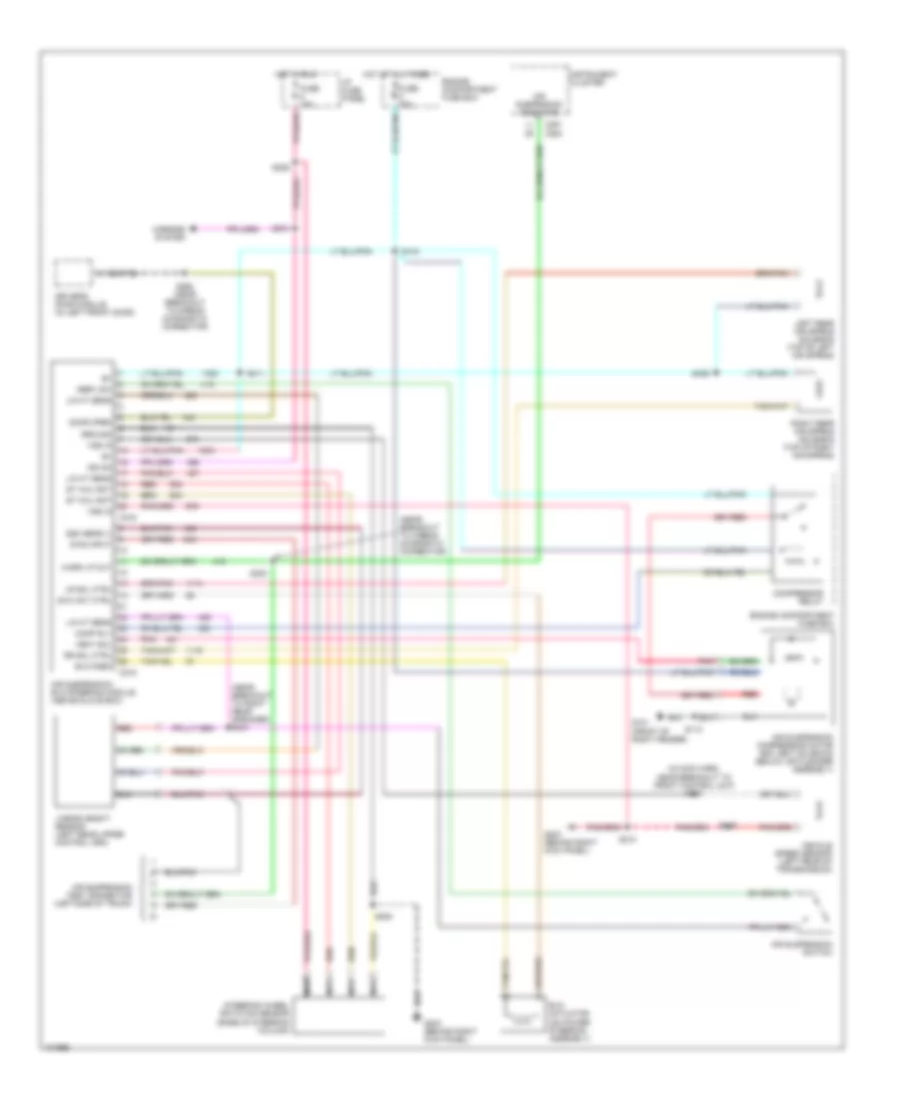 Electronic Suspension Wiring Diagram for Ford Crown Victoria 1998