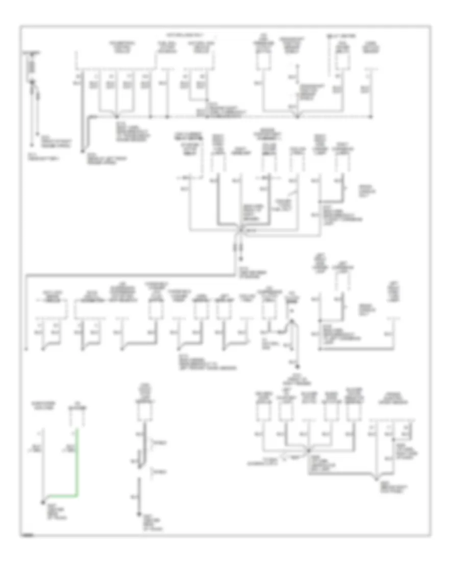 Ground Distribution Wiring Diagram 1 of 3 for Ford Crown Victoria 1998