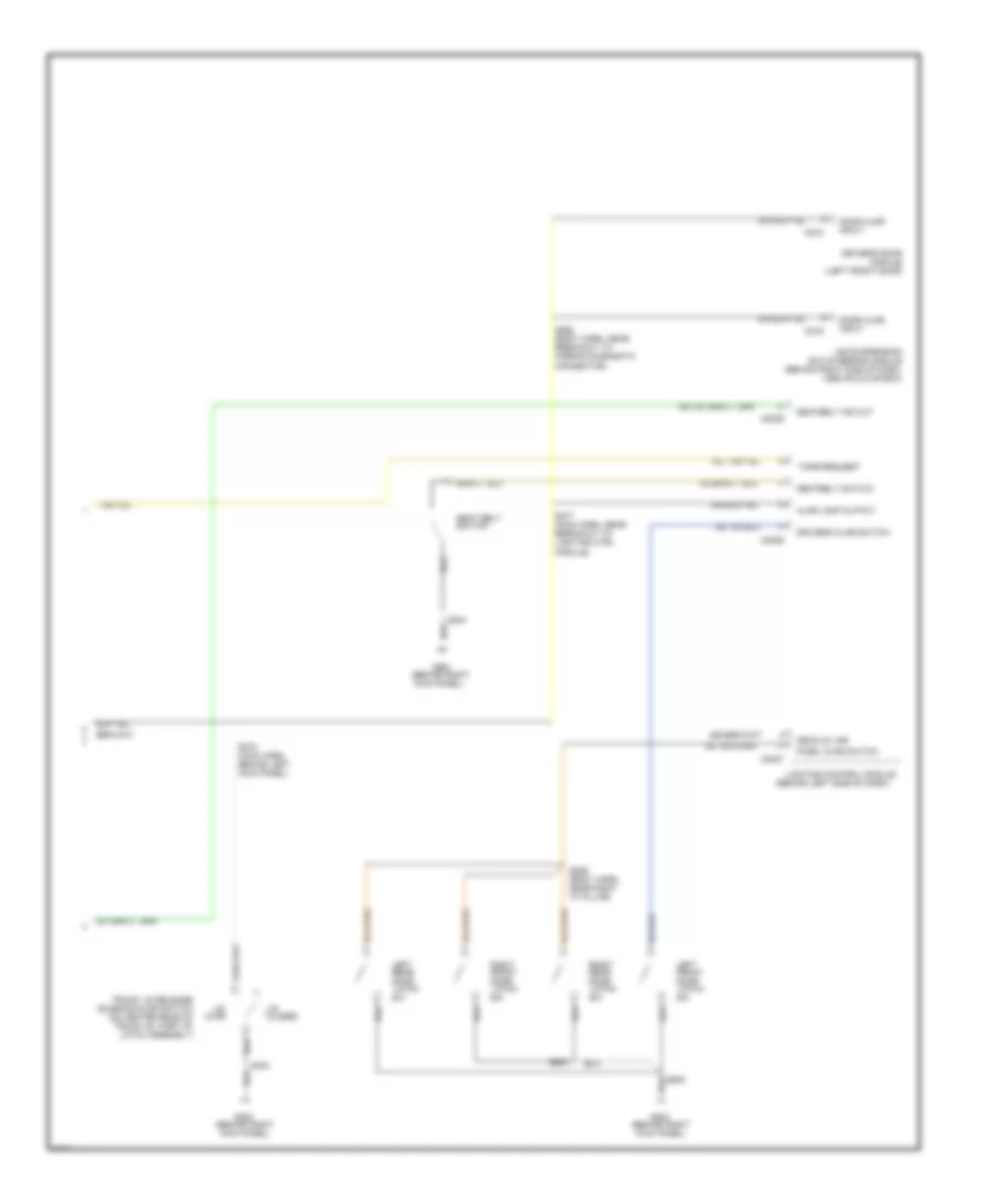 Electronic Cluster Wiring Diagram 2 of 2 for Ford Crown Victoria 1998