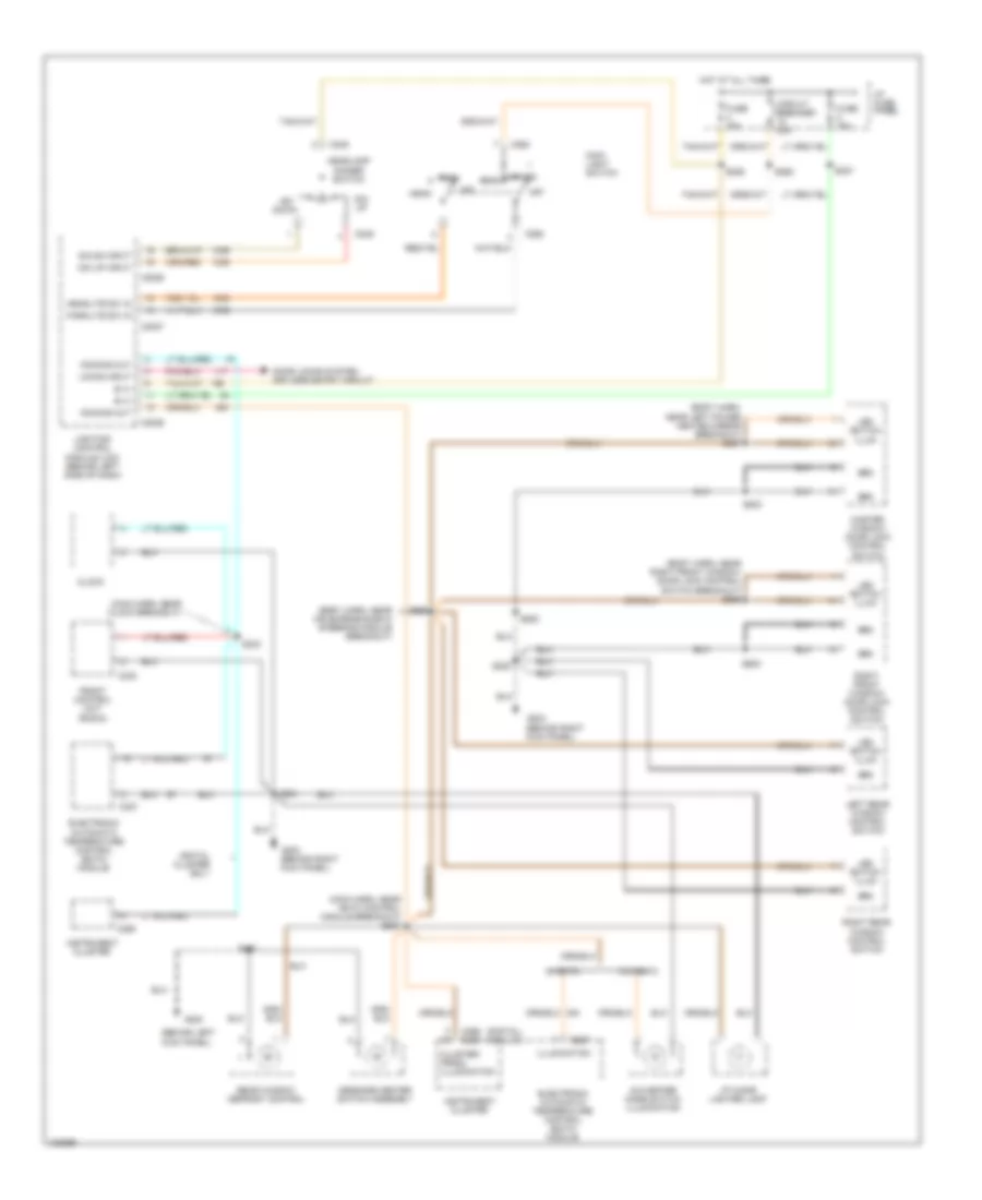 Instrument Illumination Wiring Diagram for Ford Crown Victoria 1998