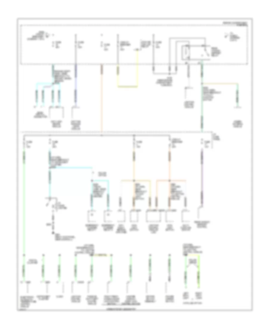 Power Distribution Wiring Diagram 2 of 4 for Ford Crown Victoria 1998