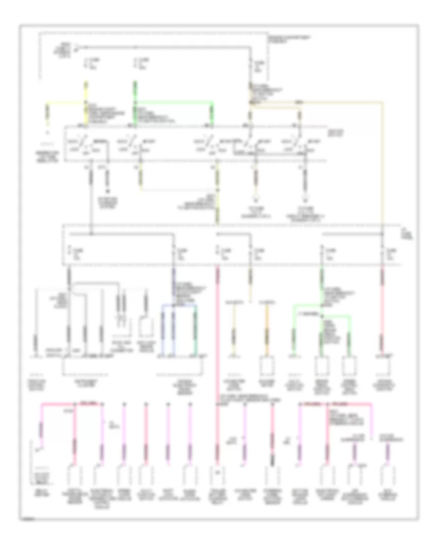 Power Distribution Wiring Diagram 3 of 4 for Ford Crown Victoria 1998