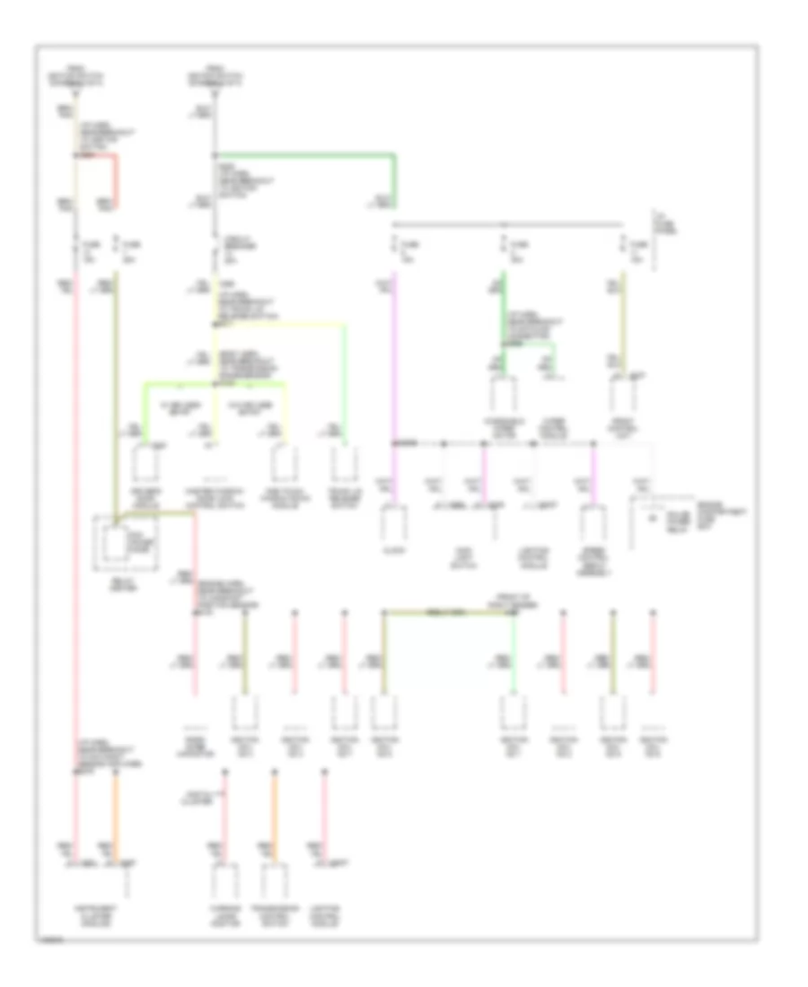 Power Distribution Wiring Diagram 4 of 4 for Ford Crown Victoria 1998